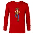 thumbnail image 1 of Disney Pixar Toy Story 4 Woody on the Run T-Shirt - Long Sleeve T-Shirt for Men - Customized-New Red, 1 of 5