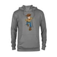 thumbnail image 1 of Disney Pixar Toy Story 4 Woody on the Run T-Shirt - Pullover Hoodie for Adults - Customized-Graphite Heather, 1 of 5
