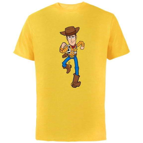 Disney Pixar Toy Story 4 Woody on the Run T-Shirt - Short Sleeve Cotton T-Shirt for Adults - Customized-Sunflower