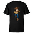thumbnail image 1 of Disney Pixar Toy Story 4 Woody on the Run T-Shirt - Short Sleeve T-Shirt for Kids - Customized-Black, 1 of 5