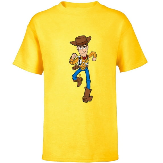 Disney Pixar Toy Story 4 Woody on the Run T-Shirt - Short Sleeve T-Shirt for Kids - Customized-Sunflower