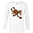 thumbnail image 1 of Disney Pixar Toy Story 4 Woody's Horse Bullseye T-Shirt - Long Sleeve T-Shirt for Men - Customized-White, 1 of 5
