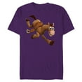 thumbnail image 1 of Disney Pixar Toy Story 4 Woody's Horse Bullseye T-Shirt- Short Sleeve Blended T-Shirt for Adults - Customized-Purple, 1 of 5