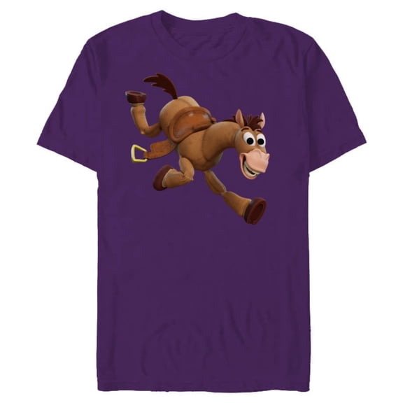 Disney Pixar Toy Story 4 Woody's Horse Bullseye T-Shirt- Short Sleeve Blended T-Shirt for Adults - Customized-Purple