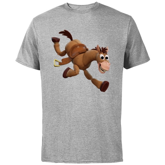 Disney Pixar Toy Story 4 Woody's Horse Bullseye T-Shirt - Short Sleeve Cotton T-Shirt for Adults - Customized-Athletic Heather