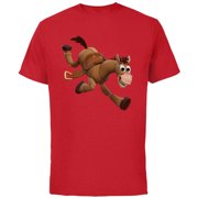Disney Pixar Toy Story 4 Woodys Horse Bullseye T-Shirt - Short Sleeve Cotton T-Shirt for Adults - Customized-Red
