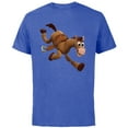 thumbnail image 1 of Disney Pixar Toy Story 4 Woody's Horse Bullseye T-Shirt - Short Sleeve Cotton T-Shirt for Adults - Customized-Royal Heather, 1 of 5