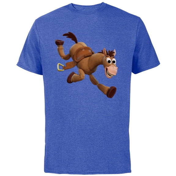 Disney Pixar Toy Story 4 Woody's Horse Bullseye T-Shirt - Short Sleeve Cotton T-Shirt for Adults - Customized-Royal Heather