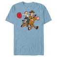 thumbnail image 1 of Disney Pixar Toy Story 4 Woody's Roundup Gang T-Shirt- Short Sleeve Blended T-Shirt for Adults - Customized-Ocean Blue, 1 of 5