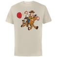 thumbnail image 1 of Disney Pixar Toy Story 4 Woody's Roundup Gang T-Shirt - Short Sleeve Cotton T-Shirt for Adults - Customized-Natural, 1 of 5