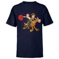 thumbnail image 1 of Disney Pixar Toy Story 4 Woody's Roundup Gang T-Shirt - Short Sleeve T-Shirt for Kids - Customized-Navy, 1 of 5