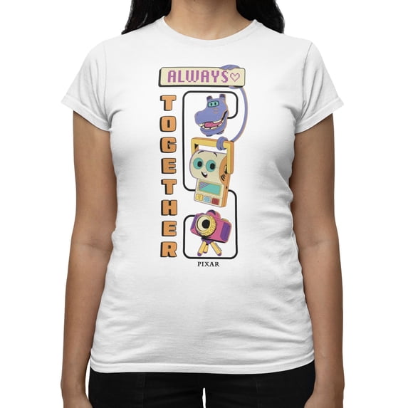 Disney Pixar Toy Story 5 Always Together Tech Toys Women's T-Shirt (White, S-XXL)
