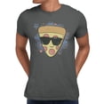 thumbnail image 1 of Disney Pixar Toy Story 5 Men's Pizza With Sunglasses Stars And Brush Stroke (Charcoal, S-XXXL), 1 of 4