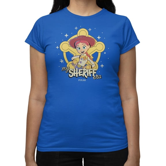 Disney Pixar Toy Story 5 My Sheriff Era Jessie Women's T Shirt (Royal, S-XXL)
