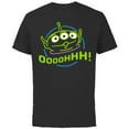 thumbnail image 1 of Disney Pixar Toy Story Alien T-Shirt - Short Sleeve Cotton T-Shirt for Adults - Customized-Black, 1 of 5