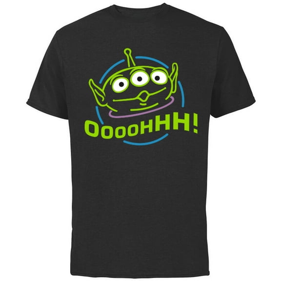 Disney Pixar Toy Story Alien T-Shirt - Short Sleeve Cotton T-Shirt for Adults - Customized-Black