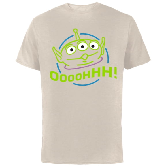 Disney Pixar Toy Story Alien T-Shirt - Short Sleeve Cotton T-Shirt for Adults - Customized-Natural