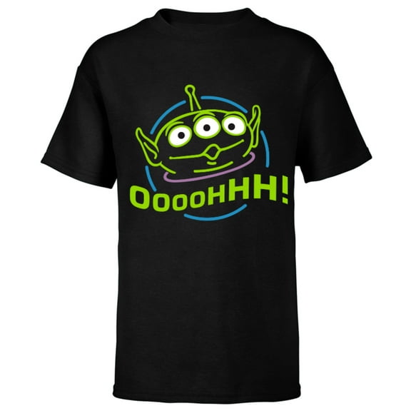 Disney Pixar Toy Story Alien T-Shirt - Short Sleeve T-Shirt for Kids - Customized-Black