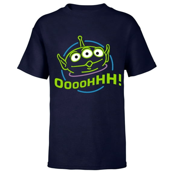 Disney Pixar Toy Story Alien T-Shirt - Short Sleeve T-Shirt for Kids - Customized-Navy