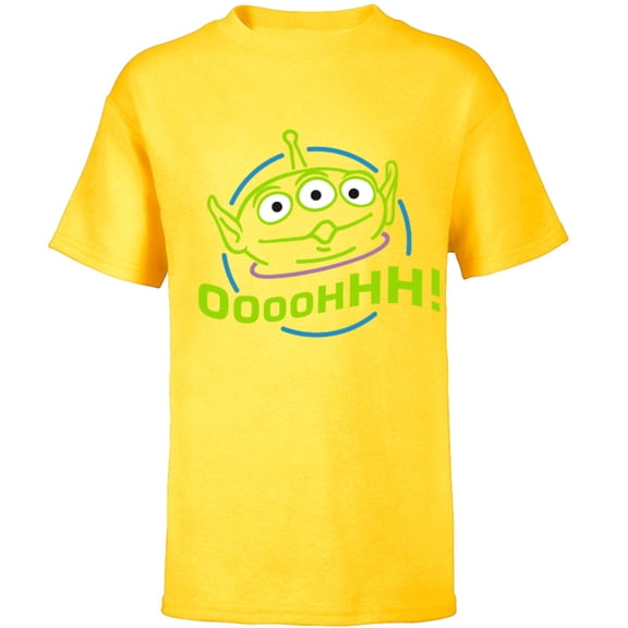 Disney Pixar Toy Story Alien T-Shirt - Short Sleeve T-Shirt for Kids - Customized-Yellow