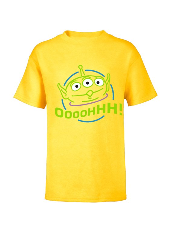 Disney Pixar Toy Story Alien T-Shirt - Short Sleeve T-Shirt for Kids - Customized-Yellow