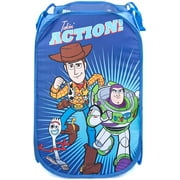 Disney Pixar Toy Story Blue Pop Up Hamper - Mesh Laundry Basket/Bag with Durable Handles