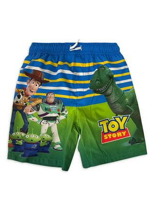 2-pack Printed Swim Trunks - Neon green/Toy Story - Kids