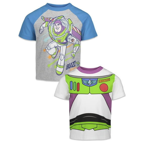 Disney Pixar Toy Story Buzz Lightyear Little Boys 2 Pack T-Shirts