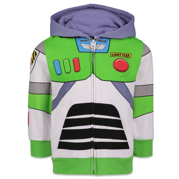 Disney Pixar Toy Story Buzz Lightyear Little Boys Fleece Zip Up Hoodie Toddler to Big Kid