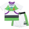 thumbnail image 1 of Disney Toy Story Toddler Boys' Swimwear 2-Piece Rash Guard and Swim Trunks Set Buzz Lightyear White, 1 of 7