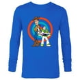 thumbnail image 1 of Disney Pixar Toy Story Buzz Lightyear and Woody T-Shirt - Long Sleeve T-Shirt for Men - Customized-Royal, 1 of 5