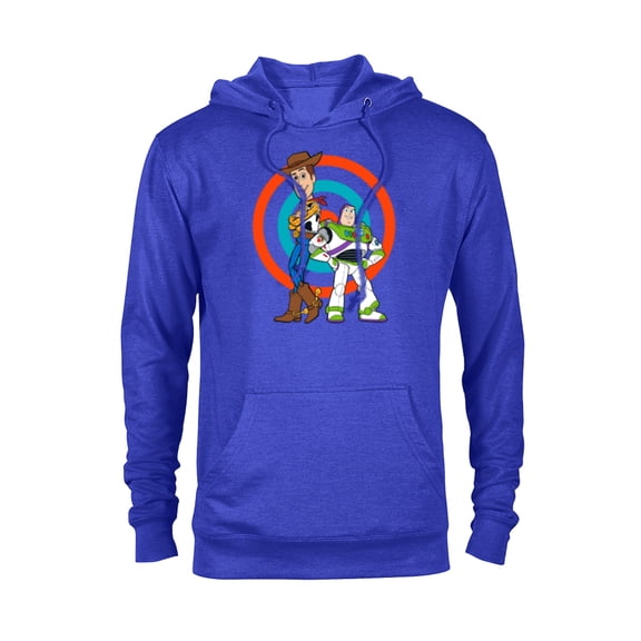 Disney Pixar Toy Story Buzz Lightyear and Woody T-Shirt - Pullover Hoodie for Adults - Customized-Royal Heather