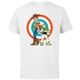 thumbnail image 1 of Disney Pixar Toy Story Buzz Lightyear and Woody T-Shirt - Short Sleeve Cotton T-Shirt for Adults - Customized-White, 1 of 5
