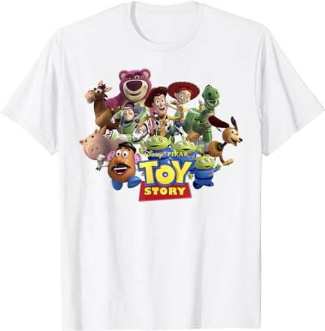 Disney Pixar Toy Story Buzz Woody & Jessie Toys Running T-Shirt ...