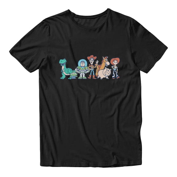 Disney Pixar Toy Story Characters Men's T Shirt (Black, S-XXXL)