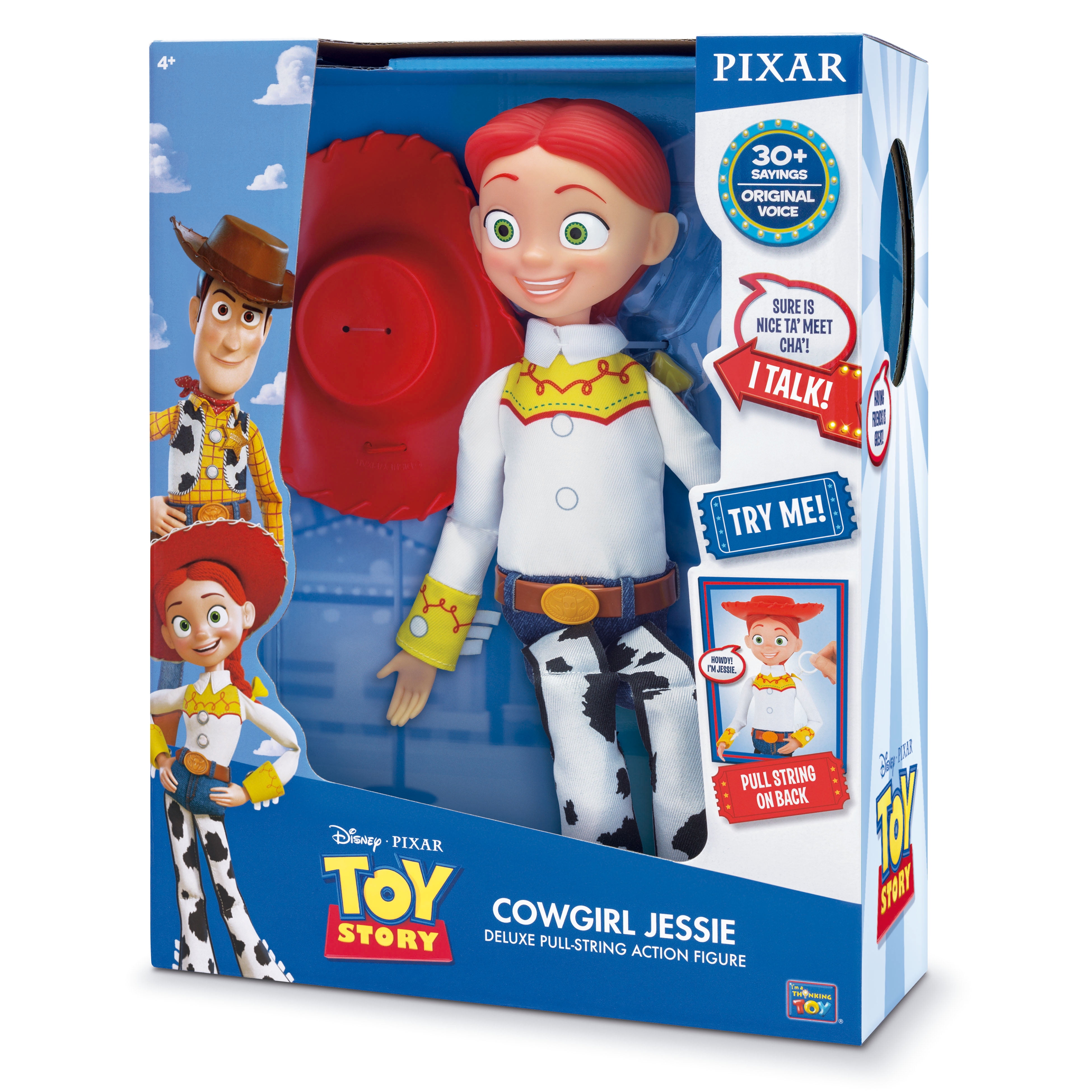 Disney Pixar Toy Story Cowgirl Jessie Deluxe PullString Action Figure Set