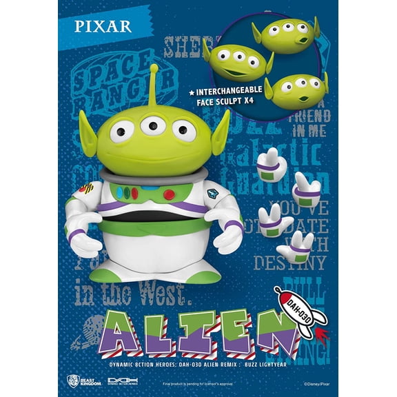 Disney Pixar Toy Story DAH-030 Alien Remix Buzz Lightyear Action Figure, Multicolor, 0.5 lb