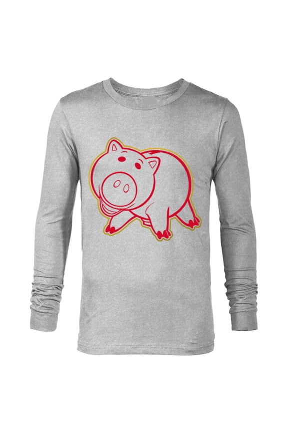 Disney Pixar Toy Story Hamm Lunar New Year T-Shirt - Long Sleeve T-Shirt for Men - Customized-Athletic Heather