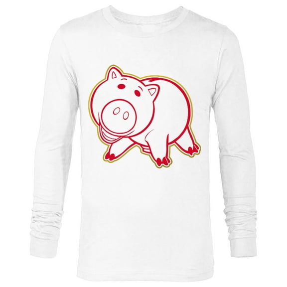 Disney Pixar Toy Story Hamm Lunar New Year T-Shirt - Long Sleeve T-Shirt for Men - Customized-White