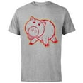 thumbnail image 1 of Disney Pixar Toy Story Hamm Lunar New Year T-Shirt - Short Sleeve Cotton T-Shirt for Adults - Customized-Athletic Heather, 1 of 5