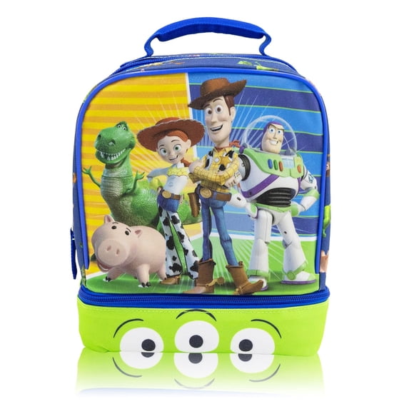 Disney Pixar Toy Story Lunch Box for Kids, Drop Bottom Insulated Bag