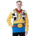 thumbnail image 1 of Disney Pixar Toy Story Men's I Am Woody The Cowboy Sheriff Costume Adult Sweatshirt Zip Hoodie, 1 of 6