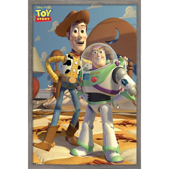 Disney Pixar Toy Story - Pals Wall Poster, 14.725" x 22.375", Framed