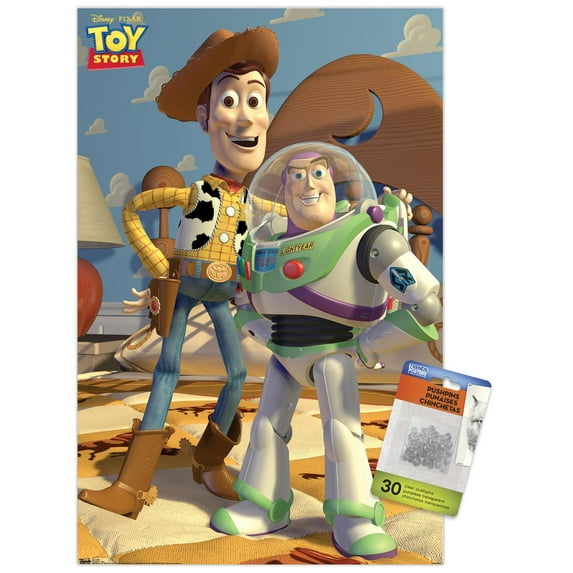 Disney Pixar Toy Story - Pals Wall Poster with Push Pins, 14.725" x 22.375"