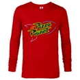 thumbnail image 1 of Disney Pixar Toy Story Pizza Planet Rocket Ship Neon T-Shirt - Long Sleeve T-Shirt for Men - Customized-New Red, 1 of 5