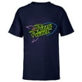 thumbnail image 1 of Disney Pixar Toy Story Pizza Planet Rocket Ship Neon T-Shirt - Short Sleeve T-Shirt for Kids - Customized-Athletic Navy, 1 of 5
