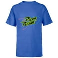 thumbnail image 1 of Disney Pixar Toy Story Pizza Planet Rocket Ship Neon T-Shirt - Short Sleeve T-Shirt for Kids - Customized-Royal, 1 of 5