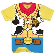 FANDOM REPUBLIC Disney Pixar Toy Story Shirt Men's I Am Woody Sheriff Cowboy Costume Adult T-Shirt