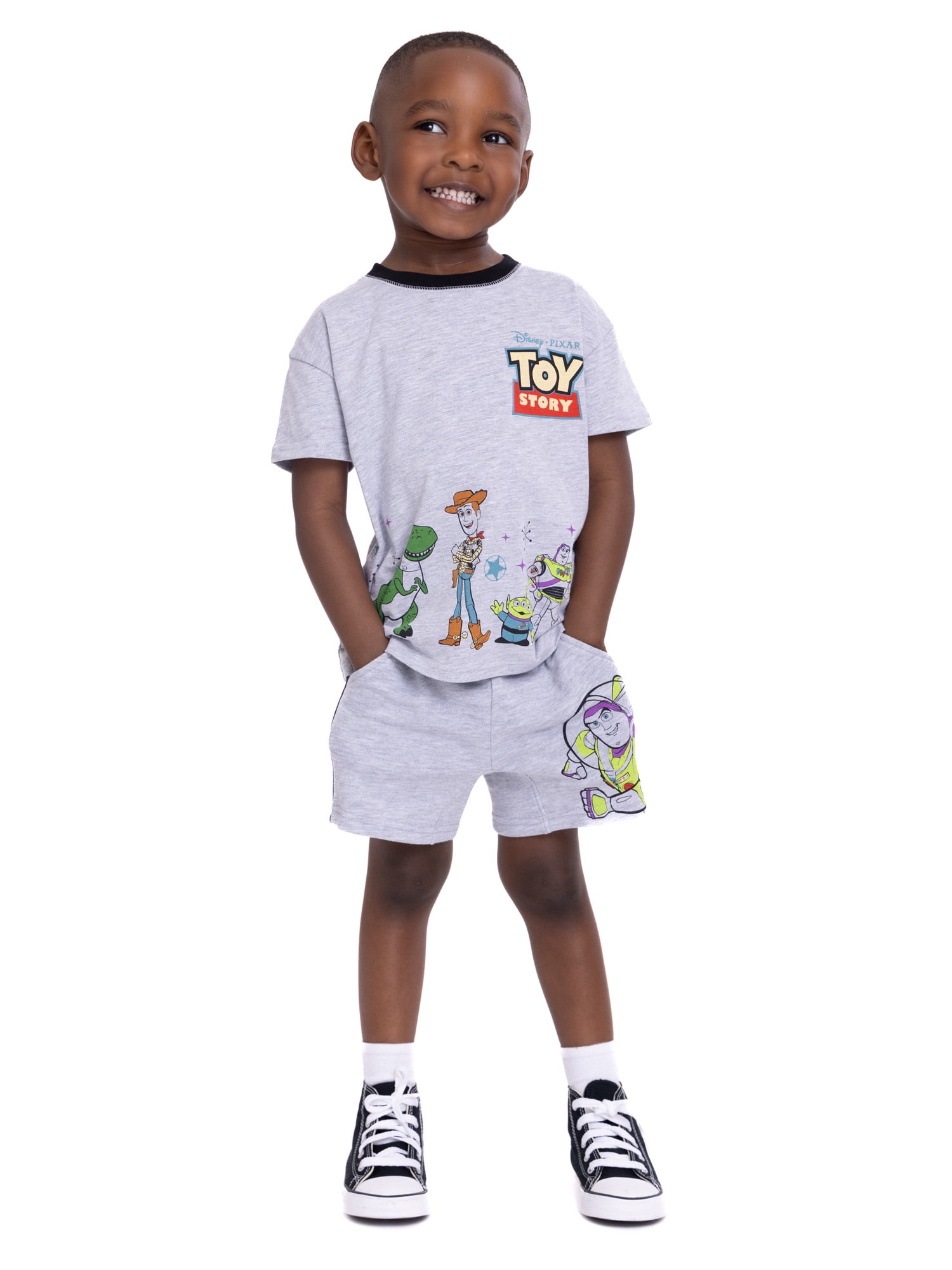 Disney Pixar Toy Story Toddler Boys Short Sleeve T-Shirt and Shorts Set, 2-Piece, Sizes 12M-5T