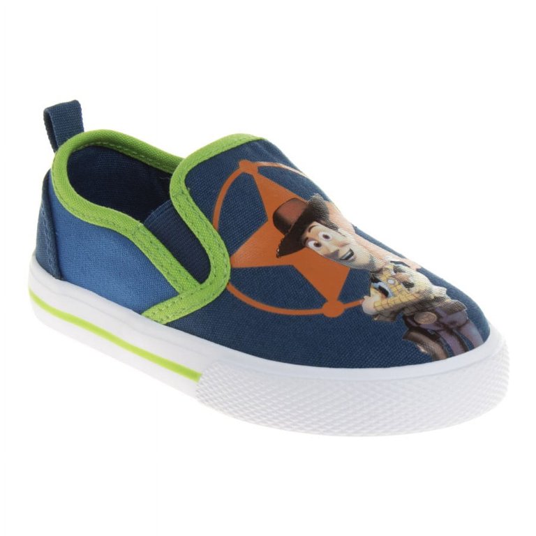 Disney Pixar Toy Story Toddler Boys' Buzz Woody Slip On Canvas